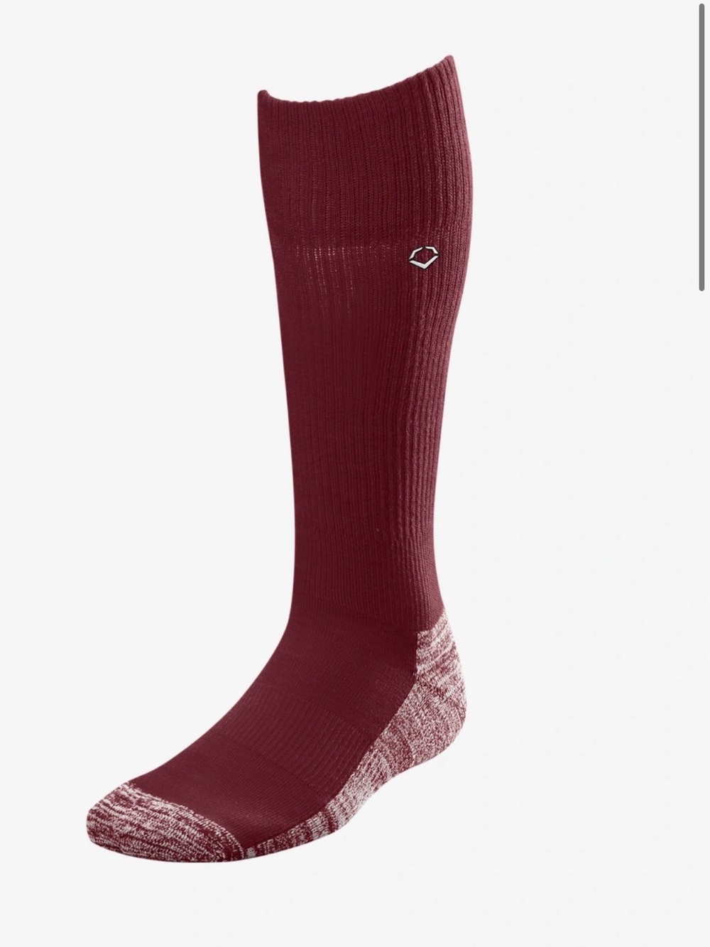 Evoshield Game Socks Performance Knee-High Maroon L baseball football